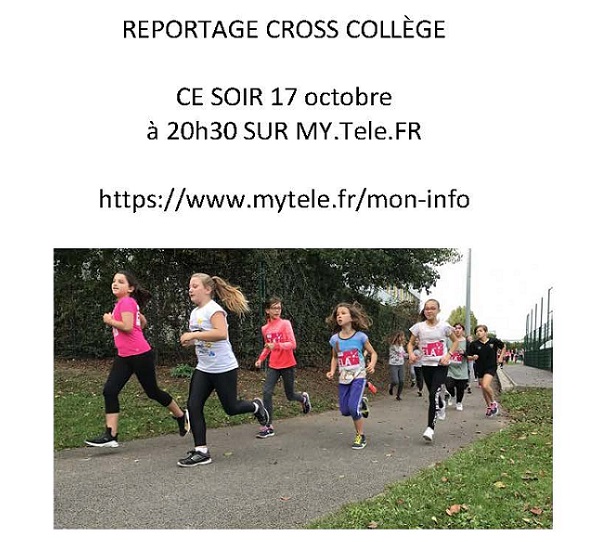 Reportage cross collège sur MY.Tele.fr