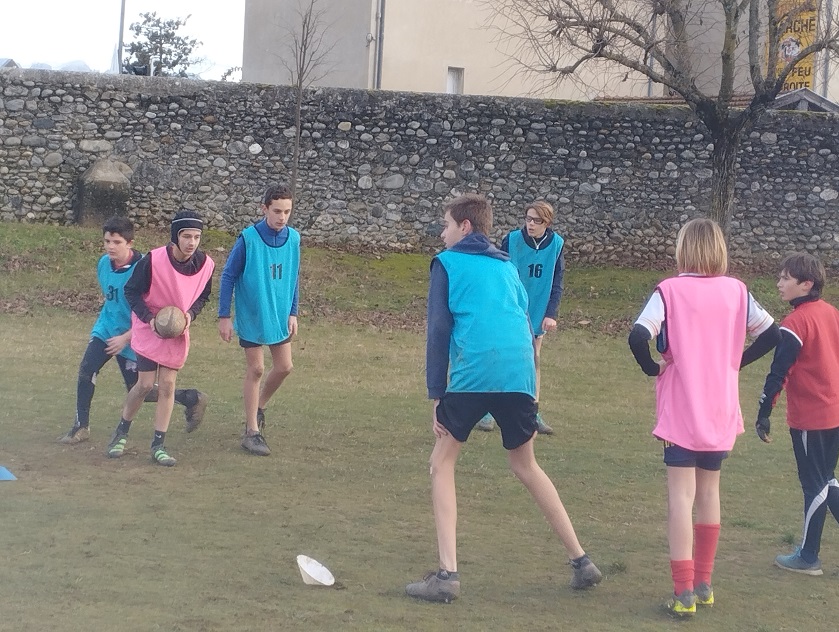 La section sportive rugby du collèges sélectionnés par la ligue AURA