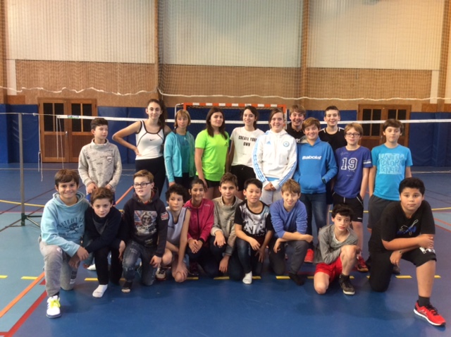 Présentation des élèves de l'association sportive Badminton 2016 / 2017