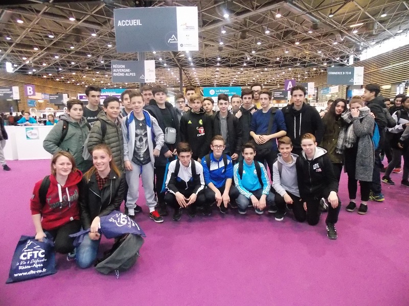 Les 3e 1 au Forum des Métiers de Lyon