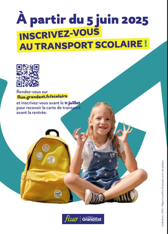 OUVERTURE DES INSCRIPTIONS BUS pour la rentrée 2025