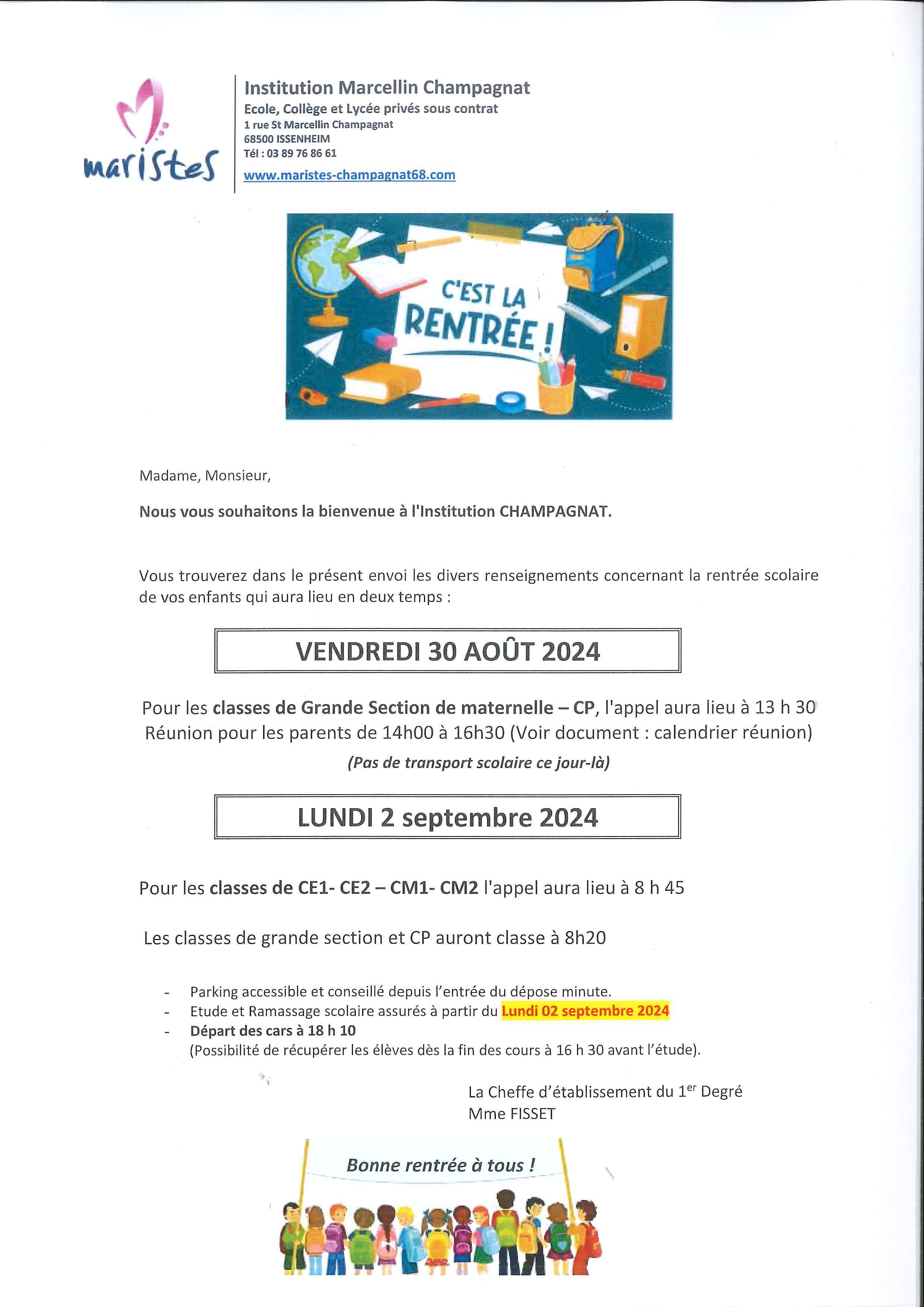 RENTREE SCOLAIRE