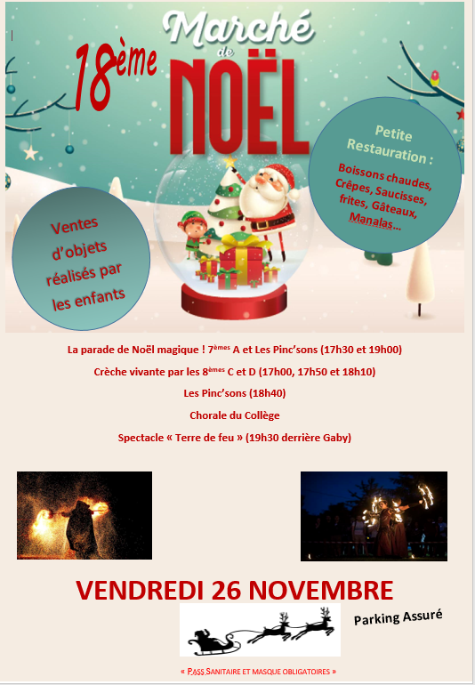 Marché de noël de l'école Champagnat