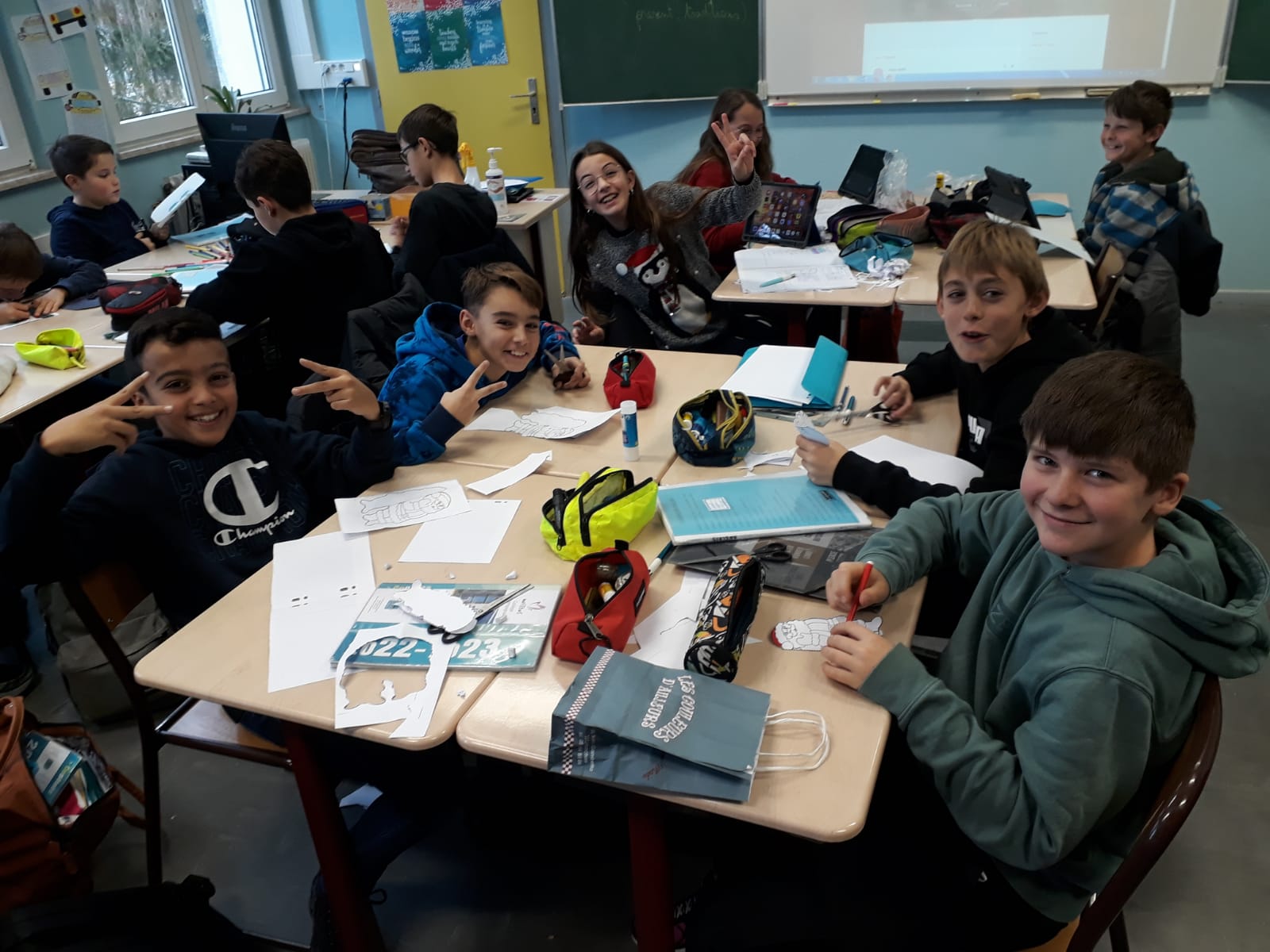 Cartes de Noël des 6F et Mme LAURENCOT