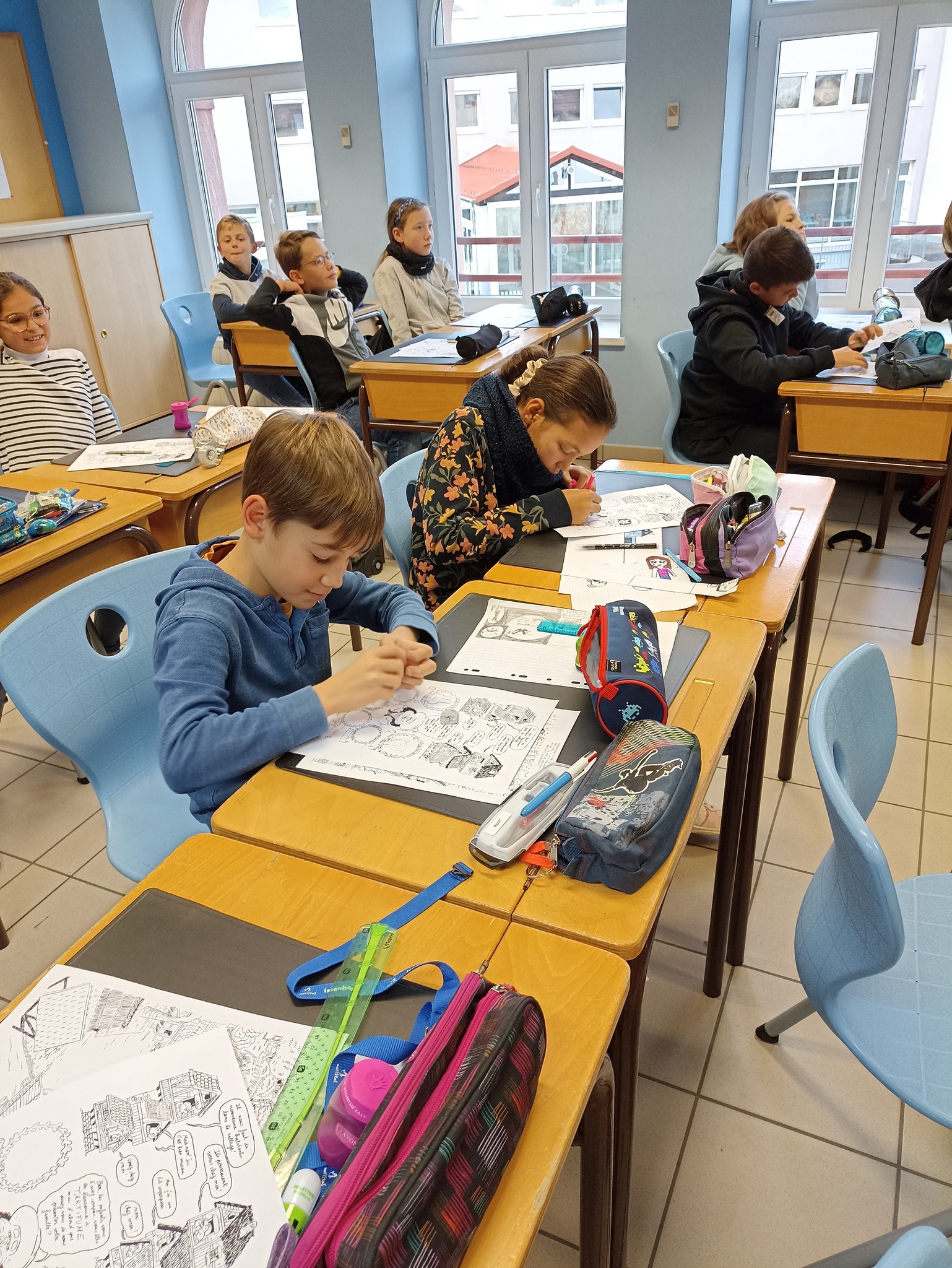 Rencontre avec des auteurs et illustrateurs de BD pour les 8èmes et 7èmes (suite)