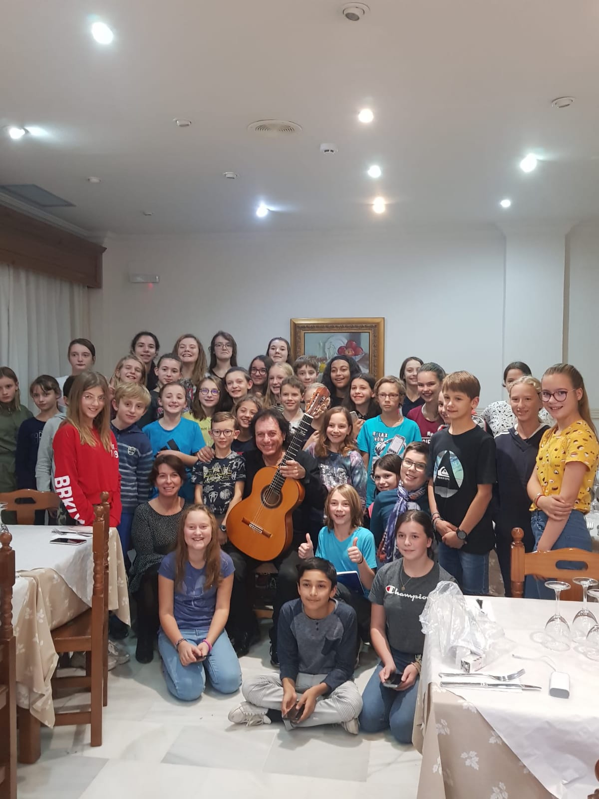Petit souvenir de la classe musicale à Séville avec Mme DAVID