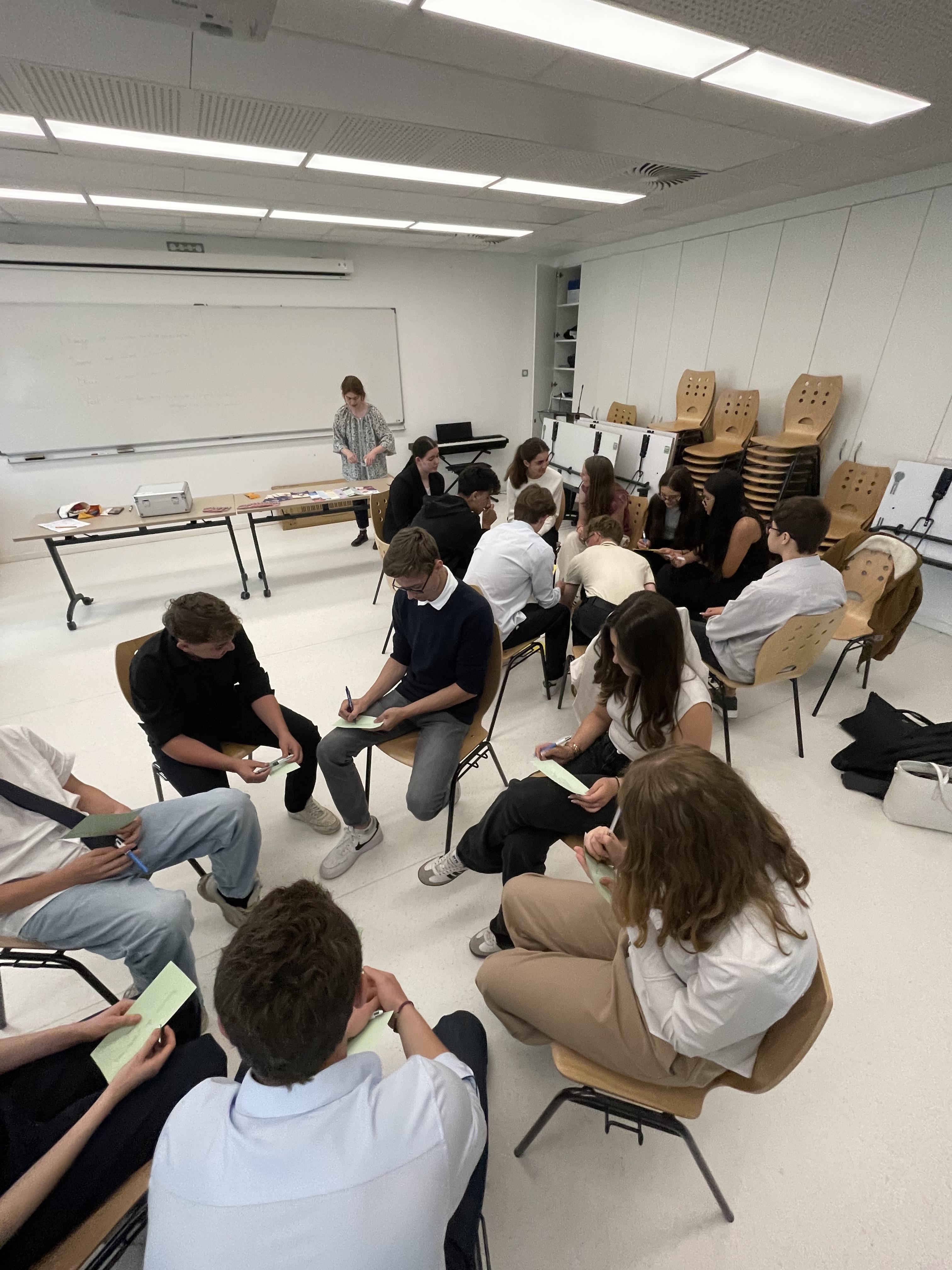 Echanges transfrontaliers : intervention au lycée