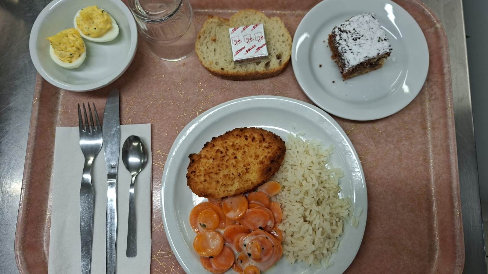 Plateau type repas du jour
