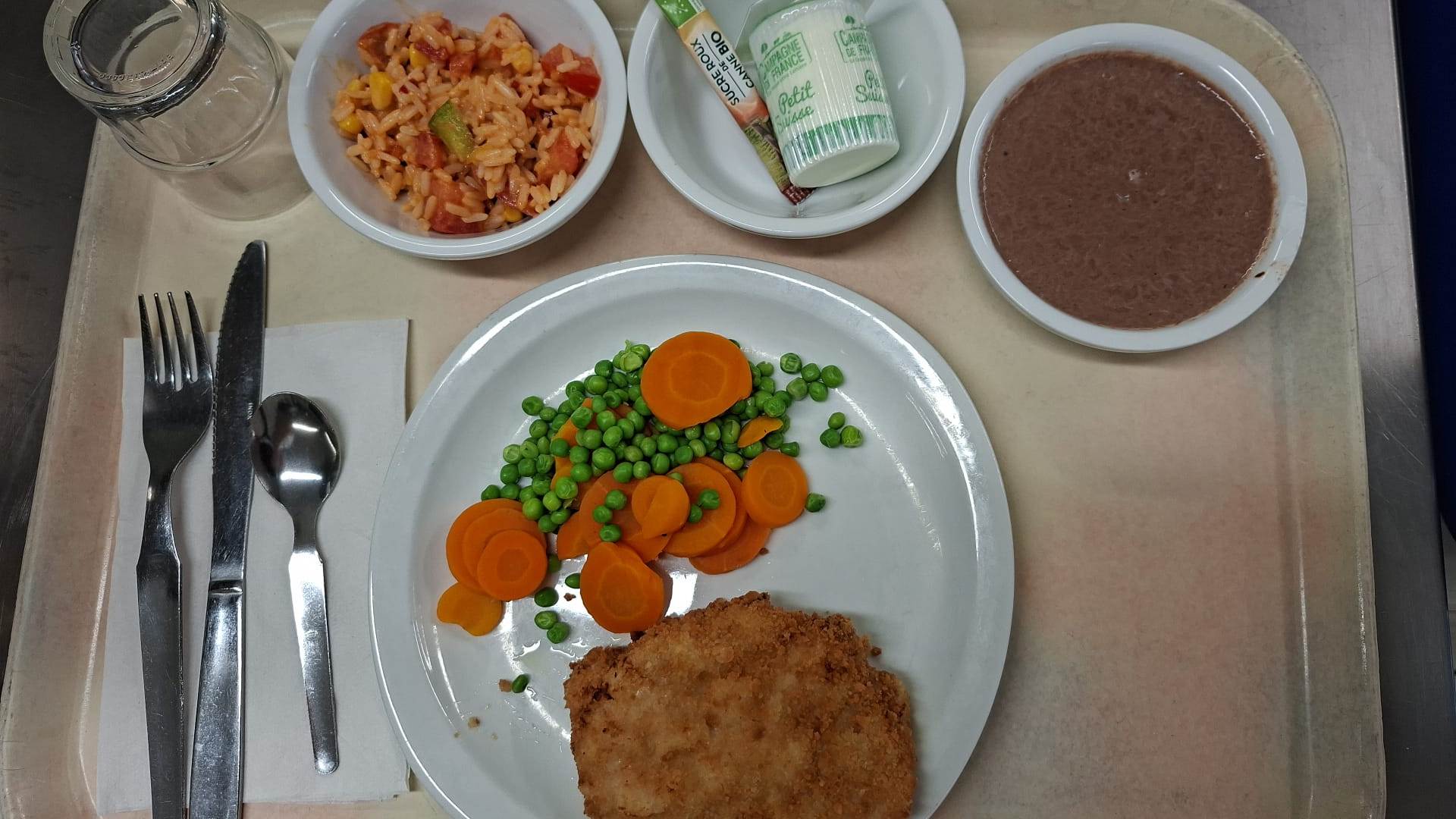 Plateau type repas du jour