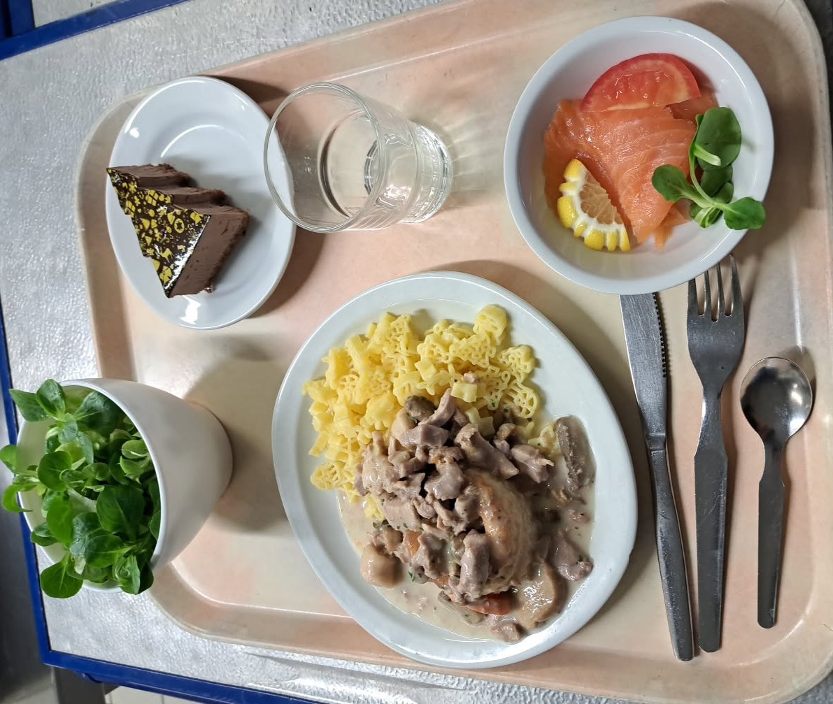 Plateau type repas du jour