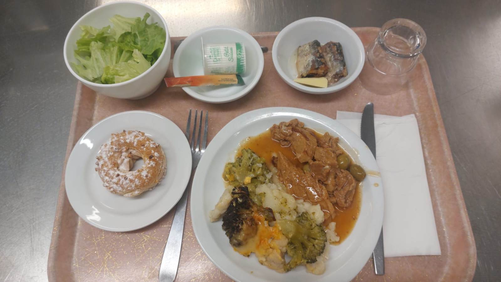 Plateau type repas du jour