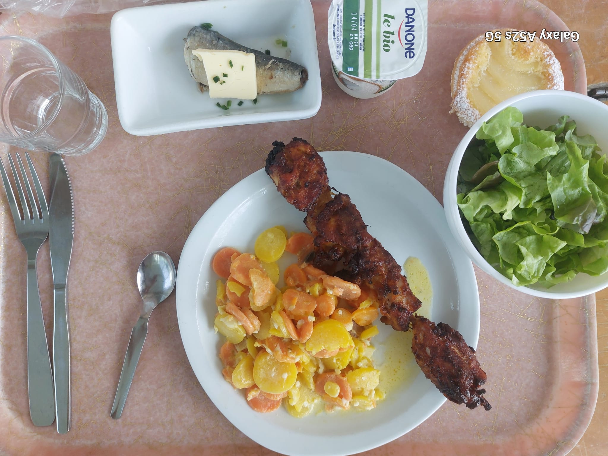 Plateau type repas du jour