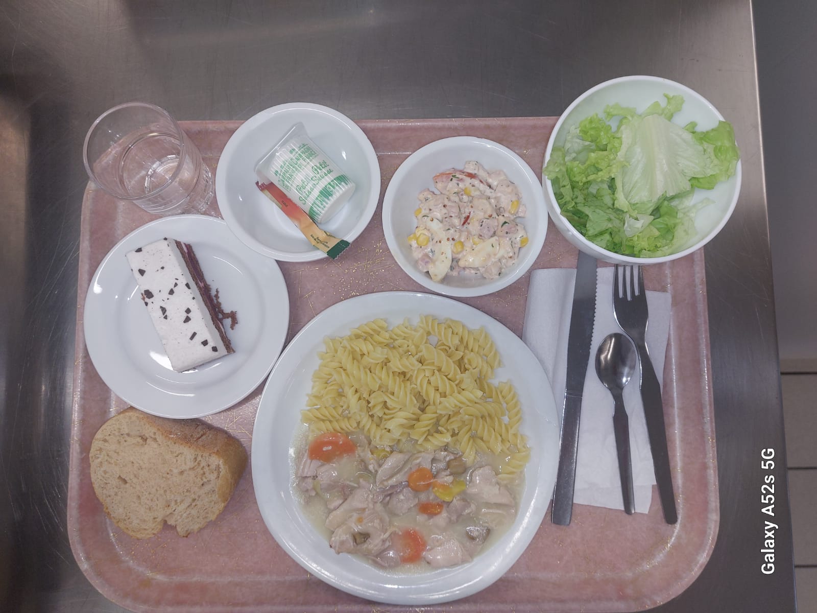 Plateau type repas du jour