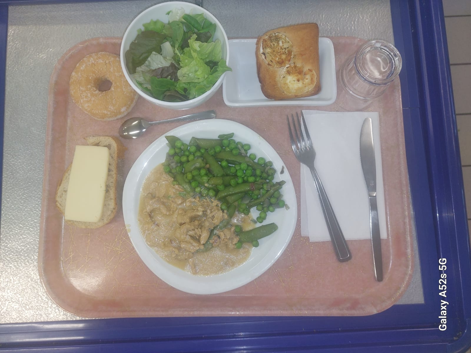 Plateau type repas du jour