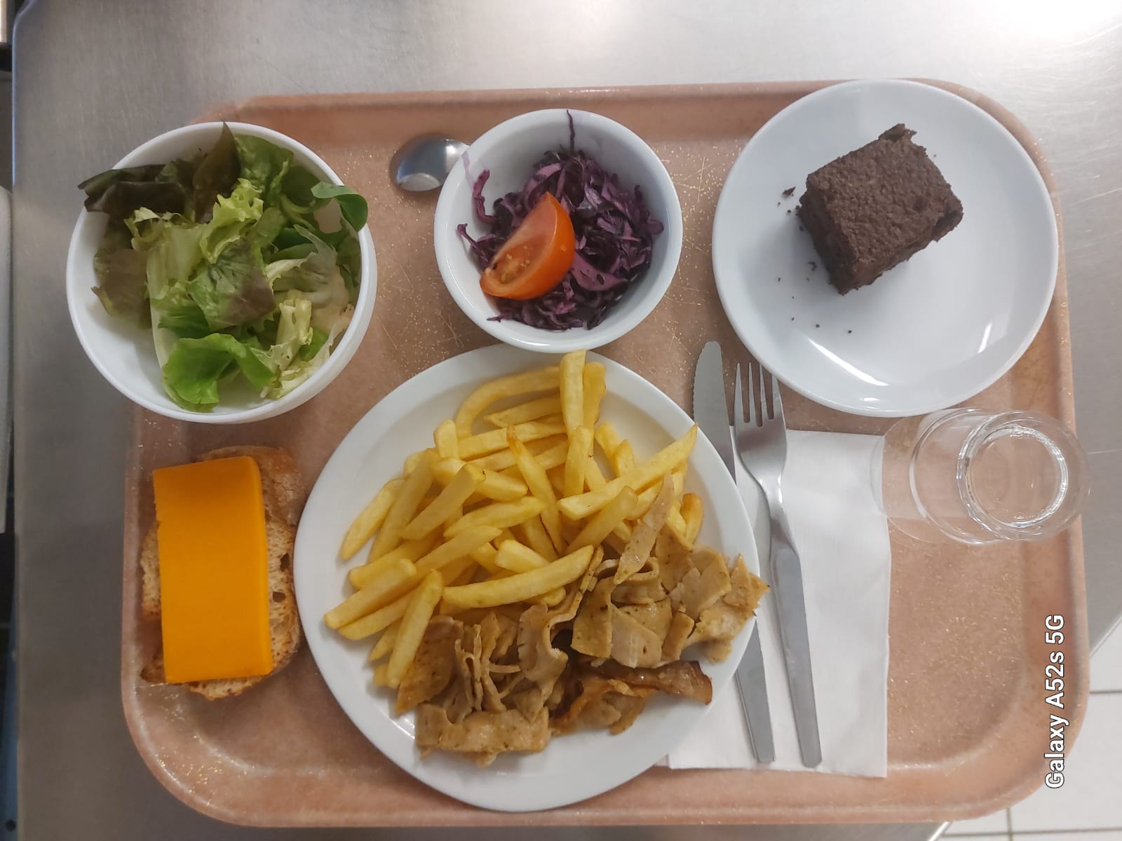 Plateau type repas du jour