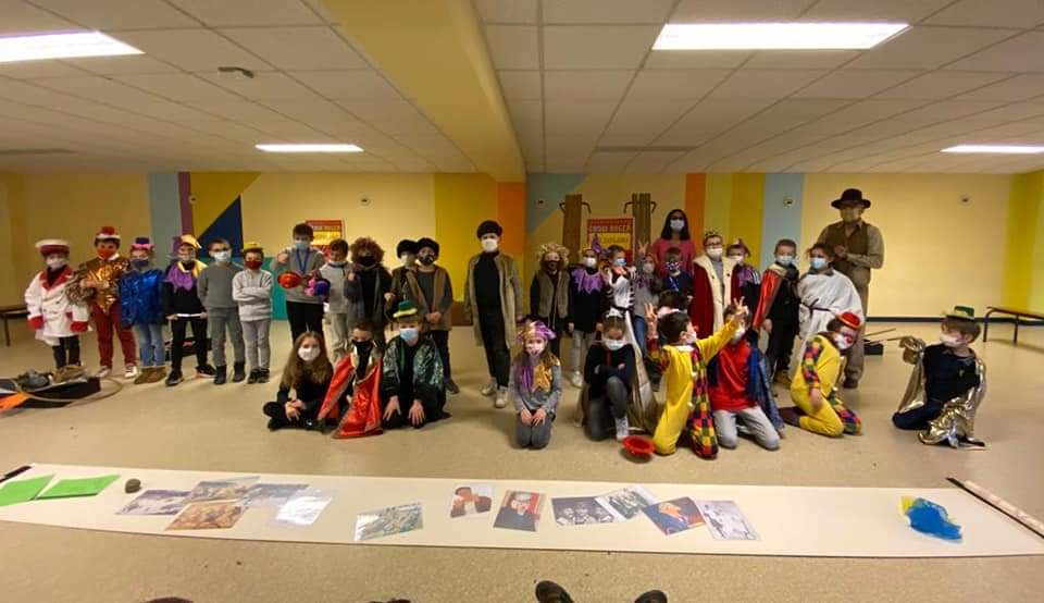 spectacle de la classe des 9A