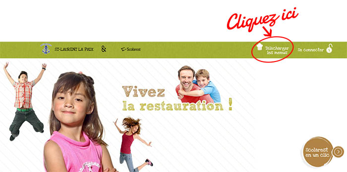 Menu de la semaine