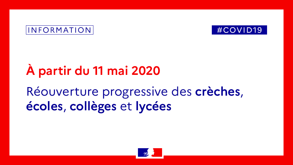 RÉOUVERTURE DES ECOLES ET ETABLISSEMENTS SCOLAIRES