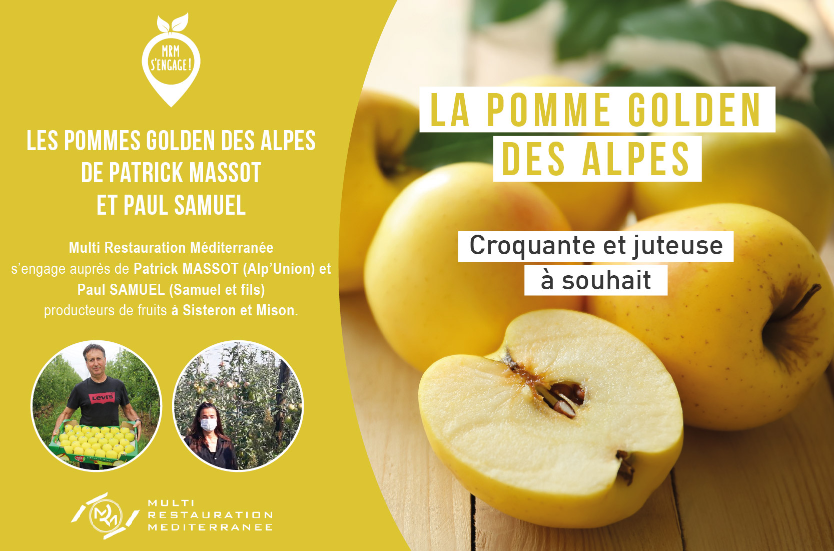 LA POMME GOLDEN DANS VOTRE RESTAURANT !