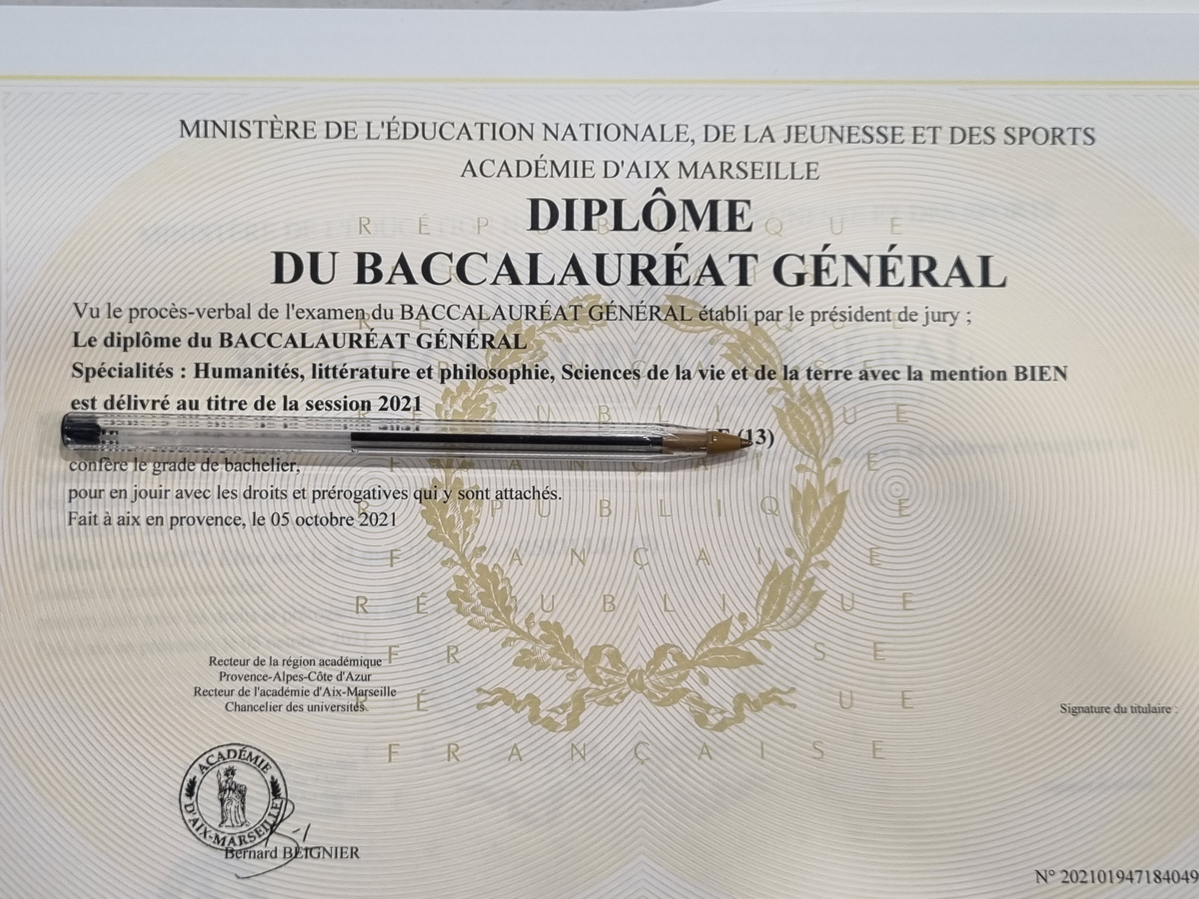 REMISE DES DIPLOMES !