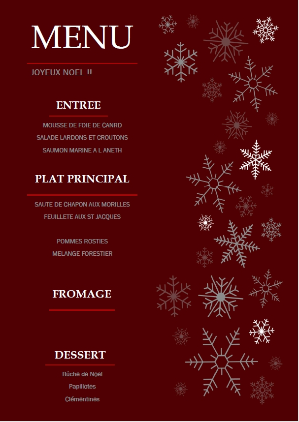C'EST NOEL DANS LES ASSIETTES !