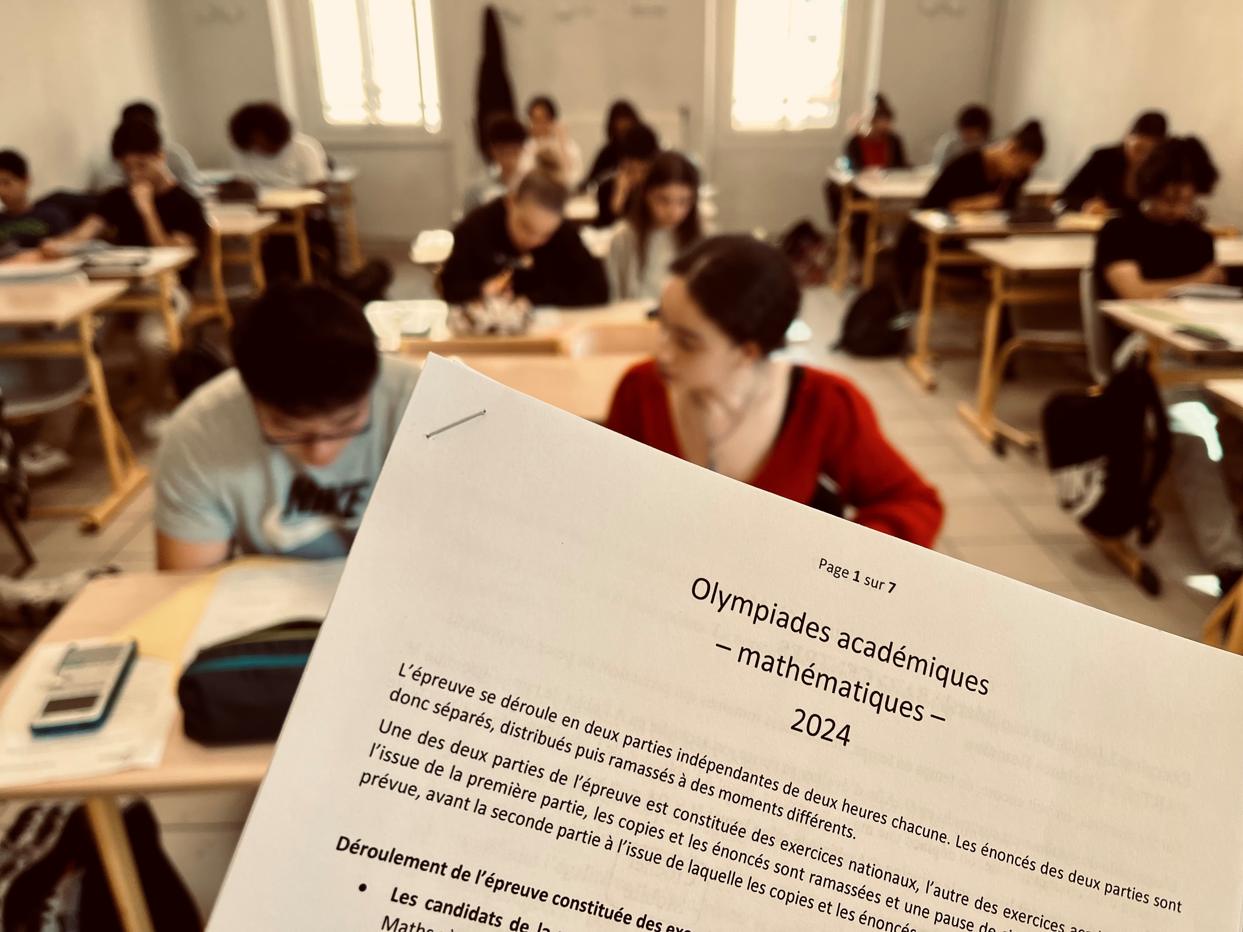 OLYMPIADES DE MATHEMATIQUES !