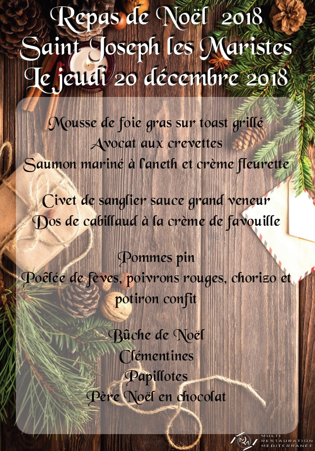 MENU DE NOEL