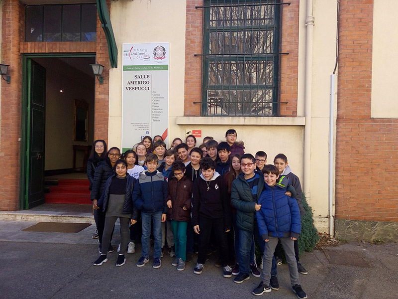 SORTIE DES SIXIÈMES B A L'INSTITUT CULTUREL ITALIEN