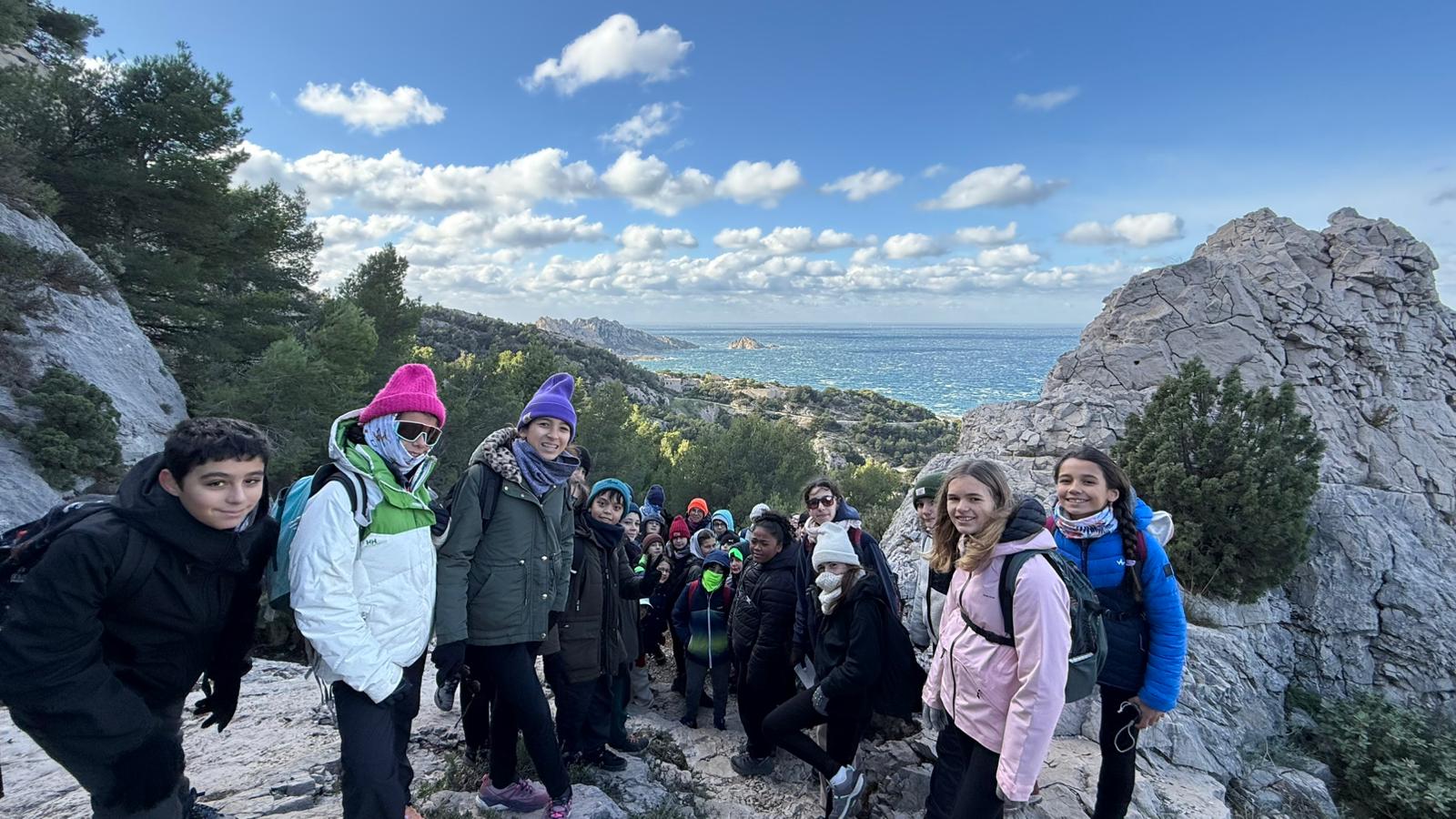 SORTIE CALANQUES POUR LA 5EME C !