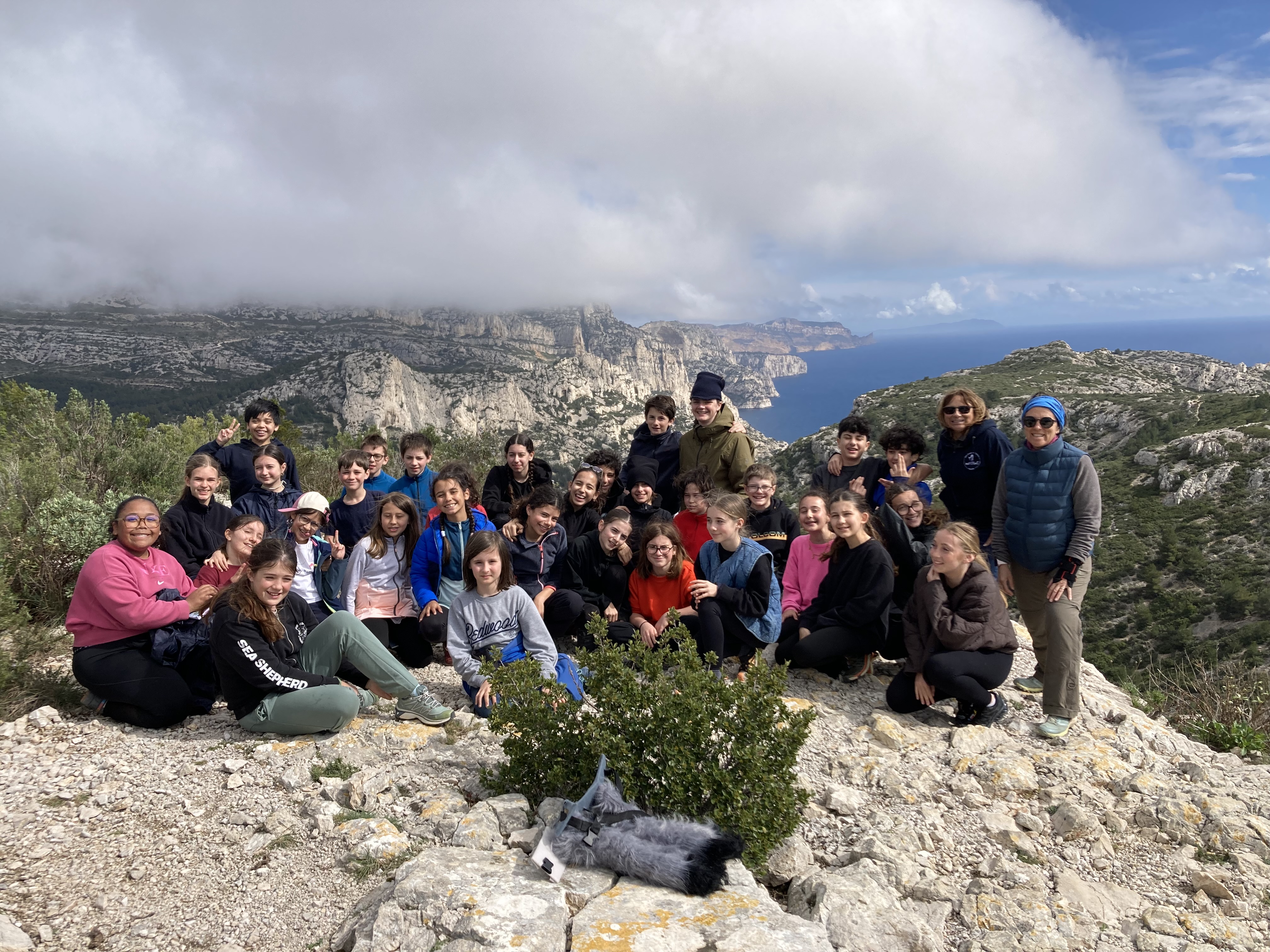 SORTIE CALANQUES POUR LA 5EME C !