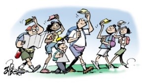 Marche de l'école
