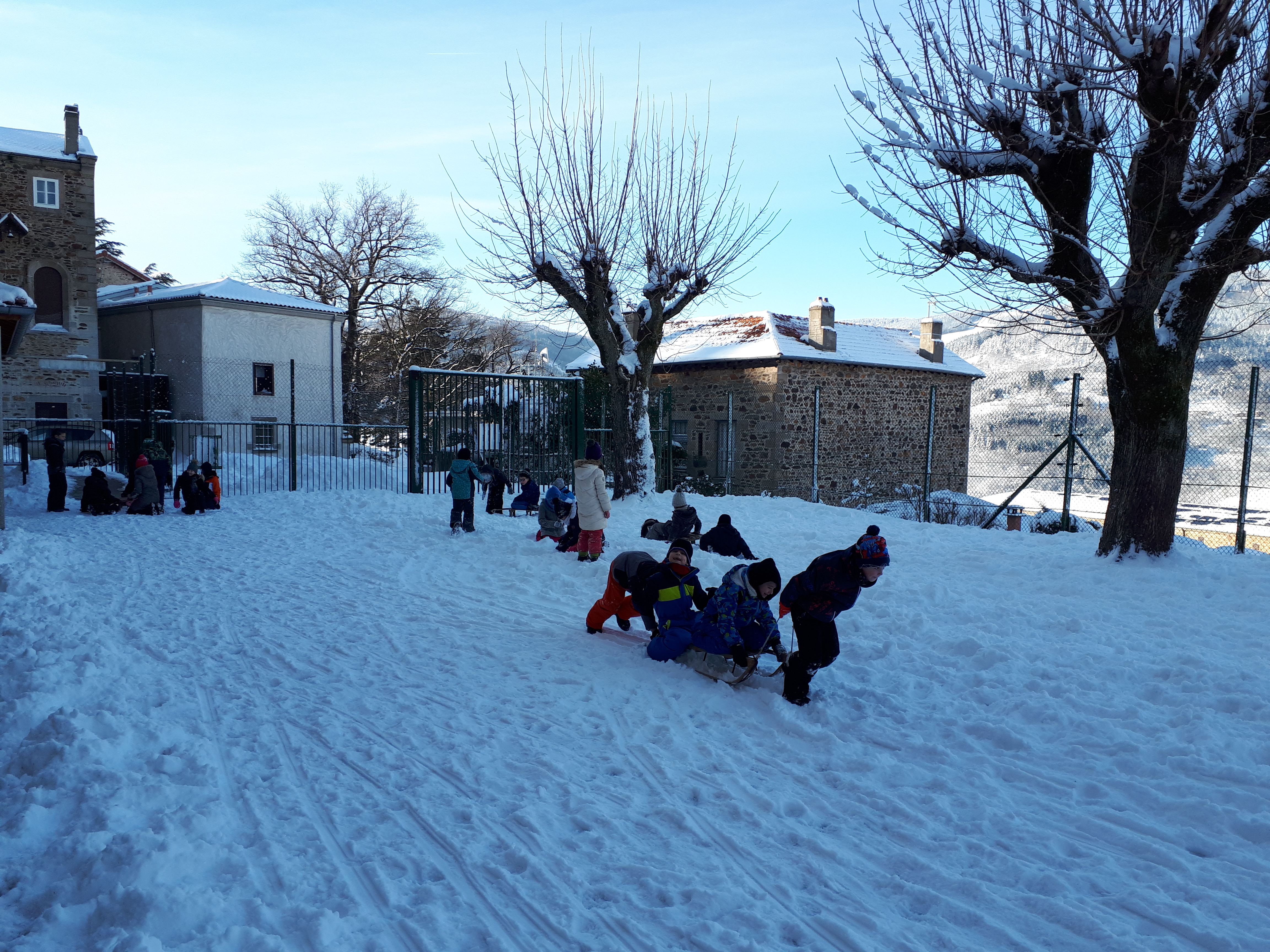 Sous la neige !